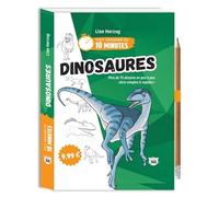 Dinosaures: Plus de 75 dessins en pas à pas ultra-simples & rapides ! Avec un crayon offert