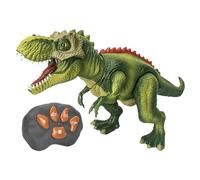 Dinosauri a telecomando, robot di dinosauro, animale da passeggio illuminato, effetti a spruzzo per viaggi, cortile, esterno, scuola materna, casa e gioco in aula, 16,14 x 6,69 x 10,24 pollici