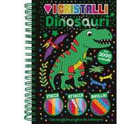 Dinosauri. Amo i cristalli. Ediz. a colori. Ediz. a spirale. Con 2000 cristalli adesivi