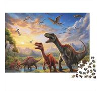 Dinosauri antichi_1 Rompicapo 1000 Pezzi In puzzle in Cartone Premium, Un Puzzles Per Giochi Di Puzzle Per Lo Sviluppo Cognitivo, Ideale Per Passatempo Per Anziani, Il Puzzle Più Venduto 52x