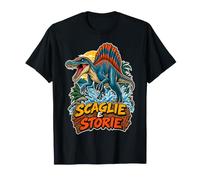 Dinosauri Cartoon Spinosauro Scaglie e storie Maglietta
