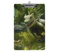 Dinosauri Che Cacciano Foresta Appunti Formato A4 Divertente Estetico Lavoro Studiando Lettera Lavagna per Appunti Standard 12,5×8,5 in Pannello rigido per Aula Scolastica Bambini che Scrivon