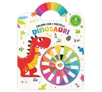 Dinosauri. Colora coi pastelli. Ediz. illustrata. Con 12 pastelli a cera