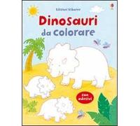 Dinosauri da colorare. Con adesivi. Ediz. illustrata