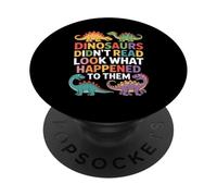 Dinosauri divertenti non hanno letto Guarda cosa è successo PopSockets PopGrip Adesivo