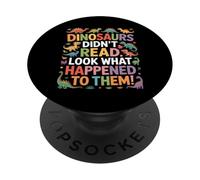 Dinosauri divertenti non hanno letto Guarda cosa è successo PopSockets PopGrip Adesivo