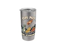 Dinosauri e Meteorite: Oh No, L'Economia! Bicchiere termico in acciaio inox doppia parete