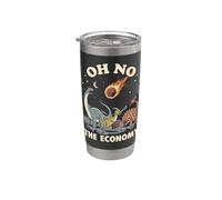 Dinosauri e Meteorite: Oh No, L'Economia! Bicchiere termico in acciaio inox doppia parete