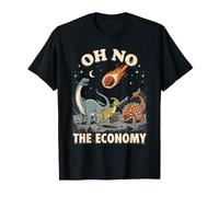 Dinosauri e Meteorite: Oh No, L'Economia! Maglietta