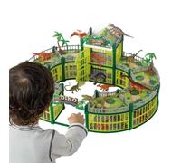 Dinosauri Giocattolo Bambini 215 Pezzi Giochi Divertente con Base per | Dino Giocattolo di Battaglia Per Casa Asilo Nido Scuola 'Infanzia Scuola Materna Soggiorno