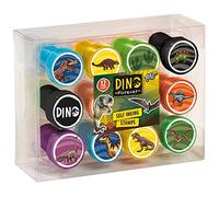 Dinosauri Kit creativo 12 francobolli Totum