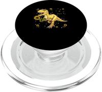 Dinosauri Sunshine Dinosaurs T-rex Girasole Rex Sun Flower Dinosauro PopSockets PopGrip per MagSafe