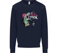 Dinosauri T-Rex Im Rexy E Io Lo So Sexy Uomo Felpa Maglione