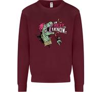 Dinosauri T-Rex Im Rexy E Io Lo So Sexy Uomo Felpa Maglione