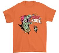 Dinosauri T- Rex IN Rexy E i Know It Sexy Uomo T-Shirt 100% Cotone