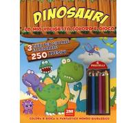 Dinosauri. Trendy model. La mia valigetta colora e gioca. Con adesivi. Con gadget