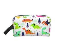 Dinosauri variopinti stampano il sacchetto di immagazzinaggio di viaggio alla moda, organizzatore portatile di grande capacità della borsa