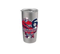 DINOSAURIO COMPLEANNO BIMBO 6 ANNI DINOSAURIO BASEBALL 6° COMPLEANNO Bicchiere termico in acciaio inox doppia parete