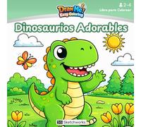 Dinosaurios Adorables: Libro para Colorear para Niños de 2 a 4 Años