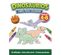 Dinosaurios: Libro para colorear para niños 4-8