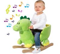 Dinosauro a Dondolo Cavalcabile Peluche Giocattolo Bambini con Effetti Sonori