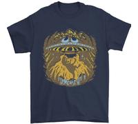 Dinosauro Abduction Alieni UFO T- Rex T-Shirt 100% Cotone