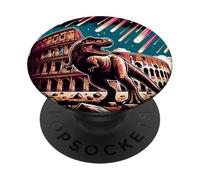 Dinosauro Al Colosseo Romano A Roma PopSockets PopGrip Adesivo