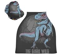 Dinosauro Arrabbiato Selvaggio Scuro Passeggino Tettoia Copri Seggiolino Copertura Infermieristica Auto per Bambini per L'Allattamento Al Seno Morbido Traspirante Elastica Tettuccio