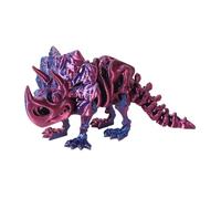 Dinosauro articolato stampato 3D - Giunto completamente posabile, figura scheletro decorativa, modulo di stress sensoriale tattile, materiale da ufficio estetico meccanico | Dino per collo