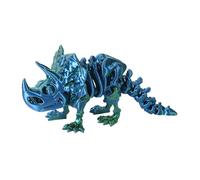 Dinosauro articolato stampato 3D - Giunto completamente posabile, figura scheletro decorativa, modulo di stress sensoriale tattile, materiale da ufficio estetico meccanico | Dino per collo