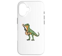 Dinosauro Banjo Player Bambini Country Music Bluegrass Banjo Custodia per iPhone 16