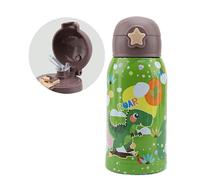 Dinosauro Borraccia Termica 24/12 ore in Acciaio 500ml Automatica con Cannuccia