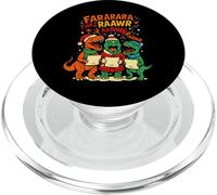 Dinosauro canto divertente TRex Choir Fararaw Natale PopSockets PopGrip per MagSafe