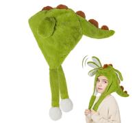 Dinosauro Cappello con Orecchie Che Si Alzano, Peluche Cappello Dinosauro con Orecchie Cappello Orecchie Che Si Muovono, Cappelli Divertenti Cappello con Orecchie Che Si Muovono per Bambino Adulti