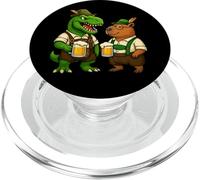 Dinosauro Capybara Trex Bavarese Costume Tedesco Birra Ragazzi Uomini PopSockets PopGrip per MagSafe