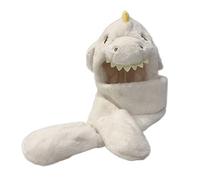 Dinosauro Cartoon 3 In 1 Cappello Con Sciarpa Tasca Guanti Felpa Con Cappuccio In Velluto Paraorecchie Set Inverno All'aperto Per Bambini 3-15 Anni E Guanto Combinato Sciarpa Cappello Guanti Set