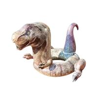 Dinosauro Cavalcabile Gonfiabile Coda Rialzata Anello da Piscina Dinosauro