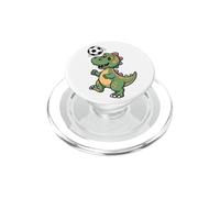 Dinosauro che gioca a calcio dinosauri per bambini PopSockets PopGrip per MagSafe