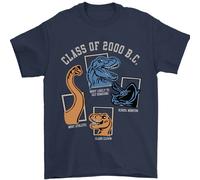 Dinosauro Class Of 2000 BC Divertente T- Rex Uomo T-Shirt 100% Cotone