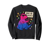 Dinosauro colorato con design Big Bi Energy Pride Felpa