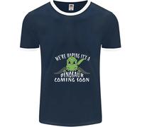 Dinosauro Coming Soon Nuovo Bambino Gravidanza Uomo Ringer Fotl