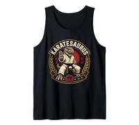 Dinosauro con Grafica Karate Karatesaurus Dojo Warrior T-Rex Canotta