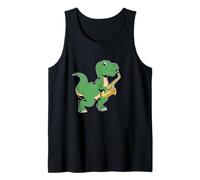 Dinosauro dei Cartoni Animati Che Suona Il Sassofono Canotta