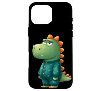 Dinosauro del fumetto in pigiama per gli amanti degli indumenti da notte Custodia per iPhone 16 Pro Max