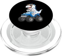 Dinosauro di calcio Monster Truck Graphic per ragazzi PopSockets PopGrip per MagSafe