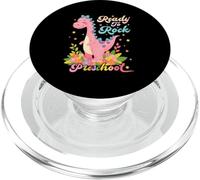 Dinosauro Dino in età prescolare Ragazza Ritorno A Scuola Cartone Anim PopSockets PopGrip per MagSafe