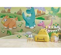 Dinosauro Foto Parati Bambino Camera da Letto 254x183cm Vivaio Unisex Murale