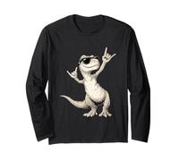Dinosauro Fresco con Occhiali da Sole Maglia a Manica