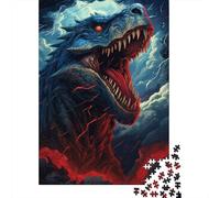 Dinosauro Gigante Preistorico Puzzle per Adulti Puzzle 1000 Pezzi Gioco di Puzzle 1000 Pezzi Carta Stile Mostro Relax Concentrazione Famiglia Regalo Decorazione 70x50cm/1000pcs