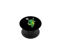 Dinosauro gioca Tennis PopSockets PopGrip Adesivo